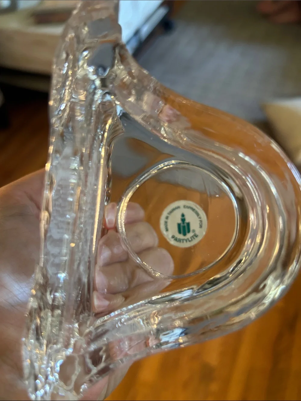 Vintage 1990’s PartyLite Clear Glass Sunflower Decorative Tealight - Home